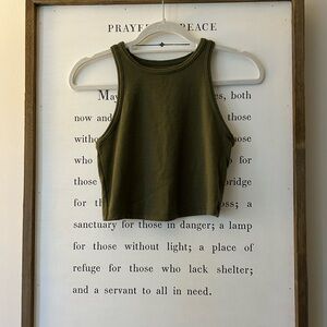 Aerie green crop top